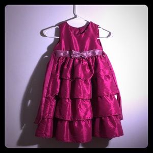 (XS) Hot pink beautiful dressy dress